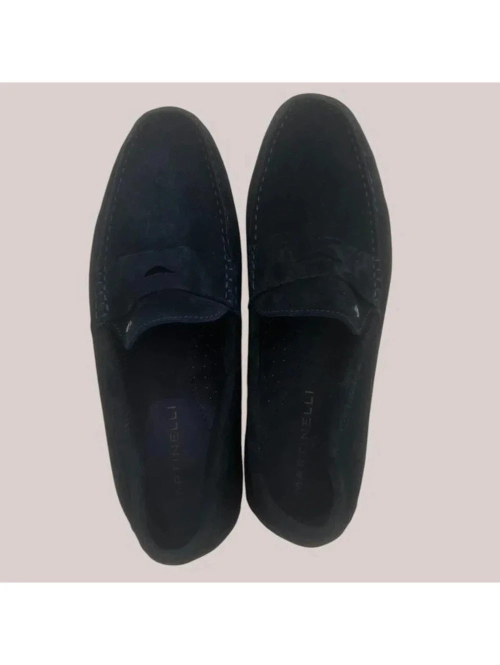 Martinelli 1973 Black Suede Penny Loafers Men’s EU 42 US 9 Shoes
